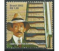 C2473 SANTOS DO DUMONT, DESTACADO DO BLOCO 127 - 2002 - 10.535 Mint
